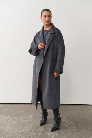 Sylvie Oversized Coat - Charcoal
