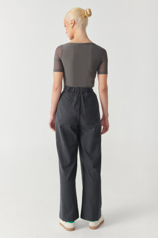 EMERY SS TOP - CHARCOAL