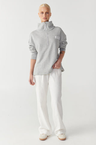 RENA HALF ZIP JUMPER - GREY