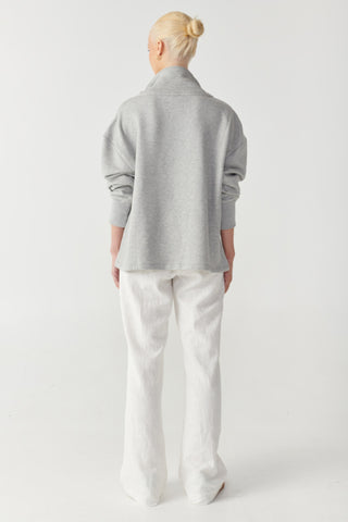 RENA HALF ZIP JUMPER - GREY