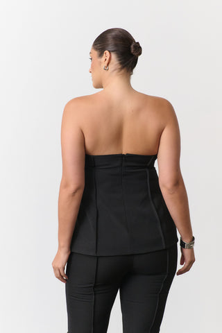 Zuri Strapless Top - Black