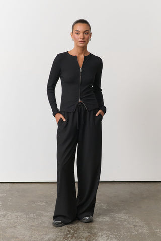 Elsie Relaxed Trouser - Black