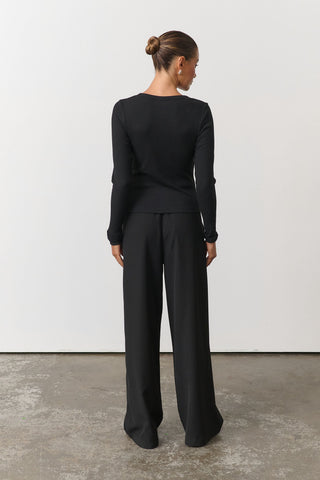 Elsie Relaxed Trouser - Black