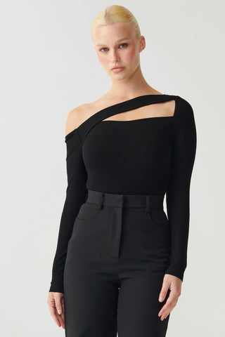 Bailey Twist Top - Black