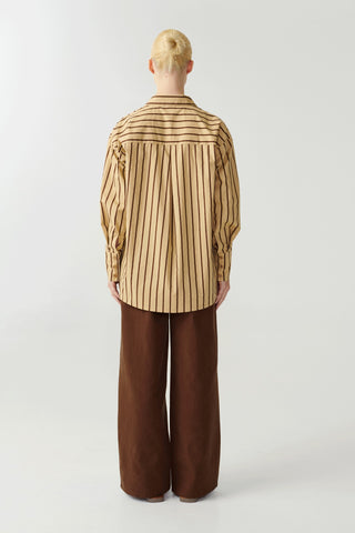 Luna Shirt - Desert Tan / Cedar Stripe