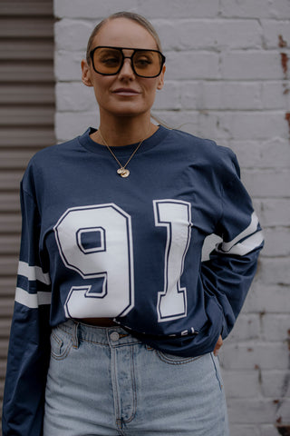 Jersey 91 Longsleeve Top - Navy