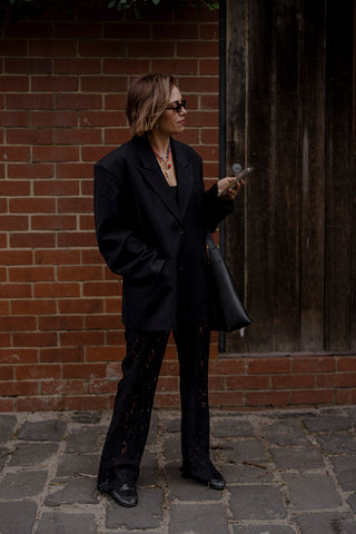 Shiloh Lace Pant - Black