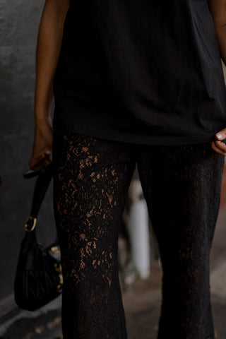 Shiloh Lace Pant - Black