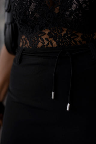 Mariah Lace Bodysuit - Black