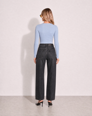 Romy High Rise Jean - Washed Black