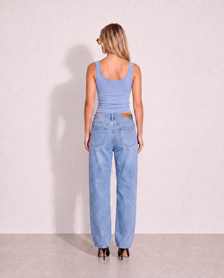Romy High Rise Jean - Mid Wash