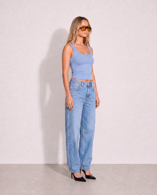 Romy High Rise Jean - Mid Wash