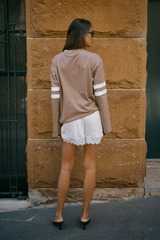 Lola Lace Short - White