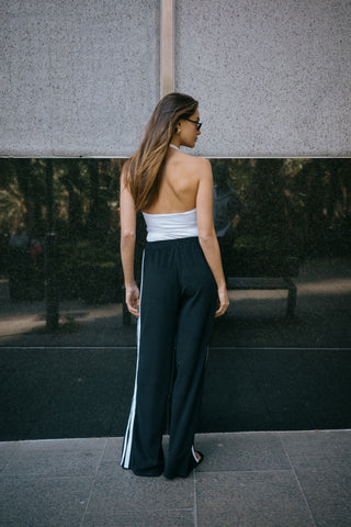 Brianna Towelling Pant - Black