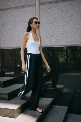 Brianna Towelling Pant - Black