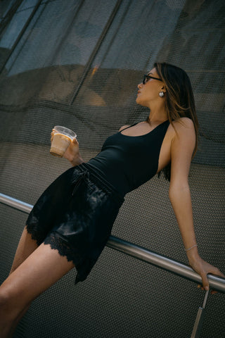 Tessa Halter Tank - Black