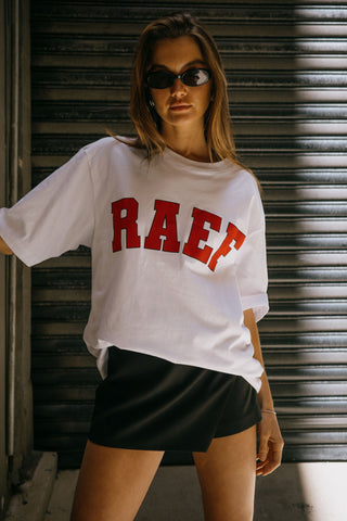 RAEF Boyfriend Tee - White