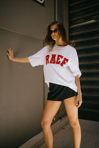 RAEF Boyfriend Tee - White