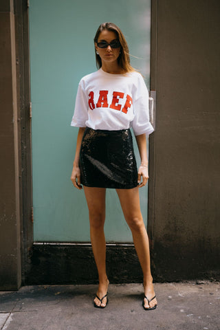 RAEF Boyfriend Tee - White