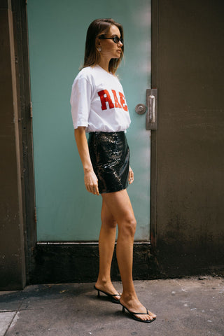 RAEF Boyfriend Tee - White