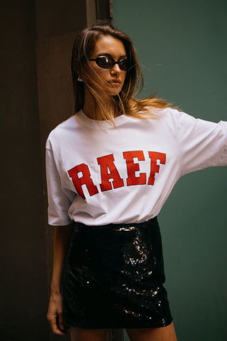 RAEF Boyfriend Tee - White