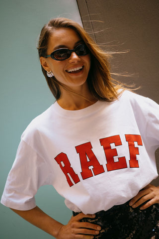RAEF Boyfriend Tee - White