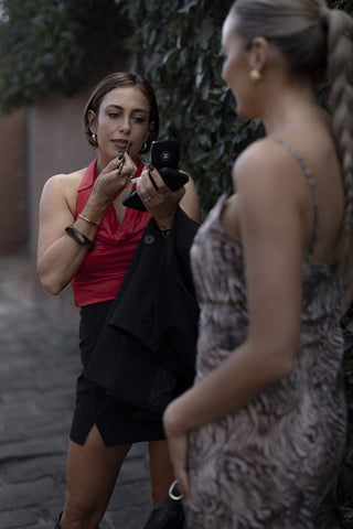 Ariana High Neck Tank - Ruby Red