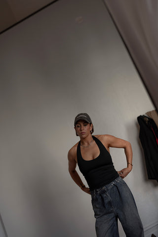 Tessa Halter Tank - Black