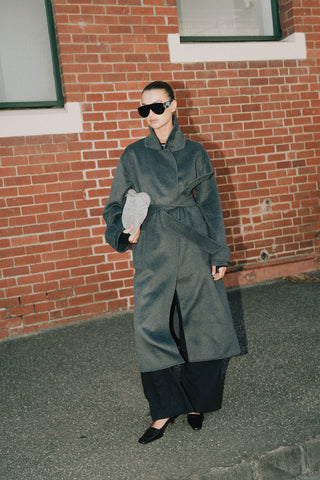 Sylvie Oversized Coat - Charcoal