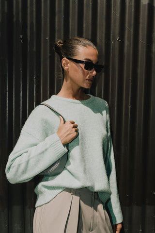 Kendall Knit Pullover - Seafoam