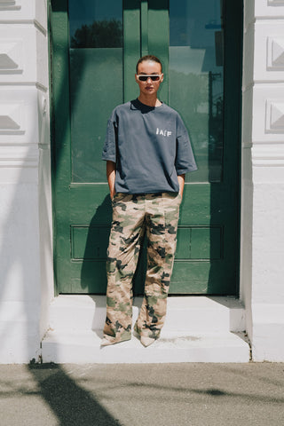 Blurred Raef Tee - Washed Black