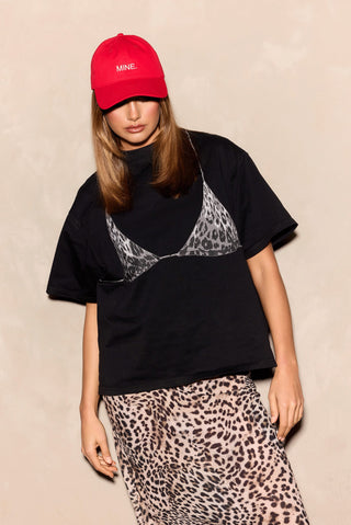 Mackenzie Graphic Tee - Washed Black