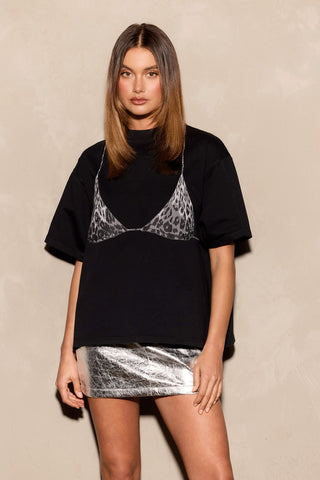 Mackenzie Graphic Tee - Washed Black