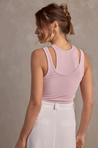 MIA LAYERED TANK - ORCHID