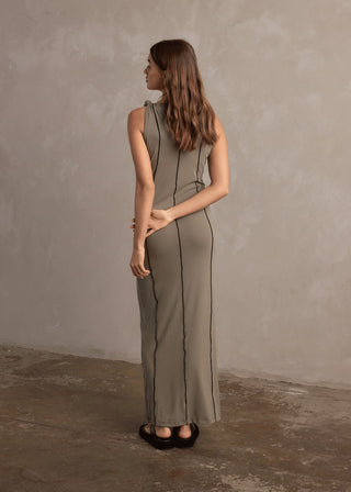 Charlotte Jersey Maxi Dress - Olive