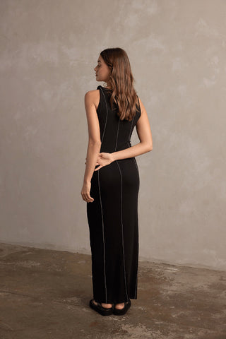 Charlotte Jersey Maxi Dress - Black