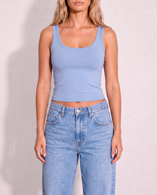 Taya Jersey Tank - Bright Blue