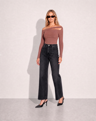 Bailey LS Top - Mocha Mouse