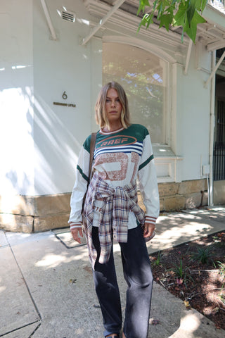 Asha LS Tee - Chalk Mutli