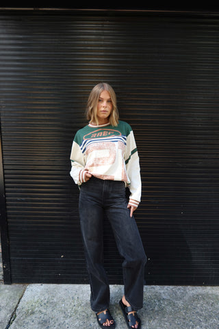 Asha LS Tee - Chalk Mutli