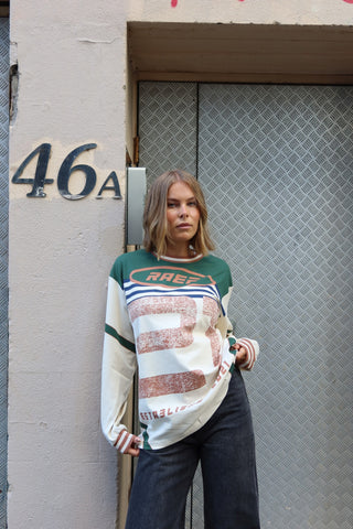Asha LS Tee - Chalk Mutli