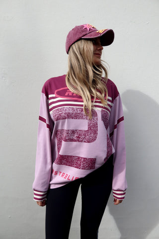 Asha LS Tee - Dusty Pink Multi