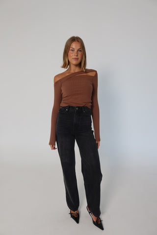 Bailey LS Top - Mocha Mouse