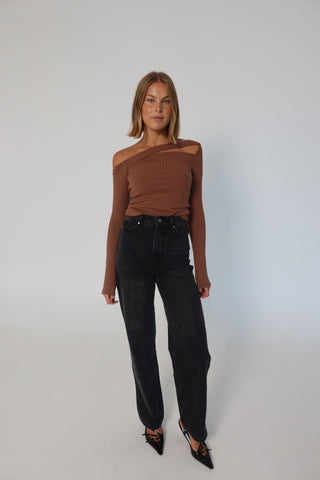 Bailey LS Top - Mocha Mouse