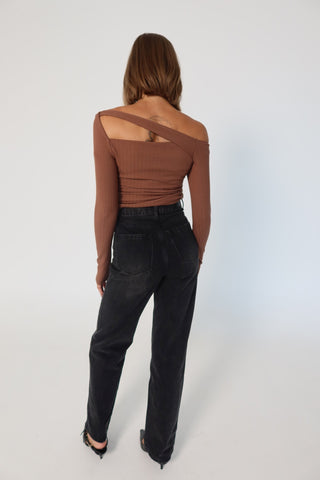 Bailey LS Top - Mocha Mouse