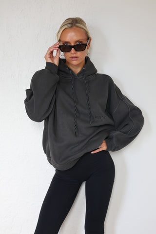 Blake Oversized Hoody - Washed Black
