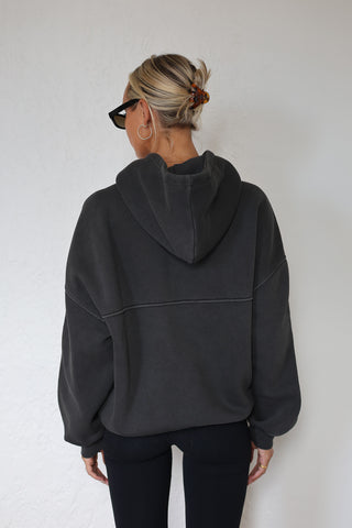 Blake Oversized Hoody - Washed Black