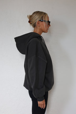 Blake Oversized Hoody - Washed Black
