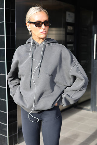 Blake Oversized Hoody - Washed Black