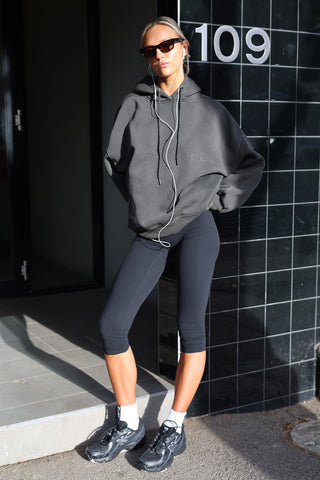 Blake Oversized Hoody - Washed Black